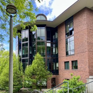 AN exterior shot of the library building.